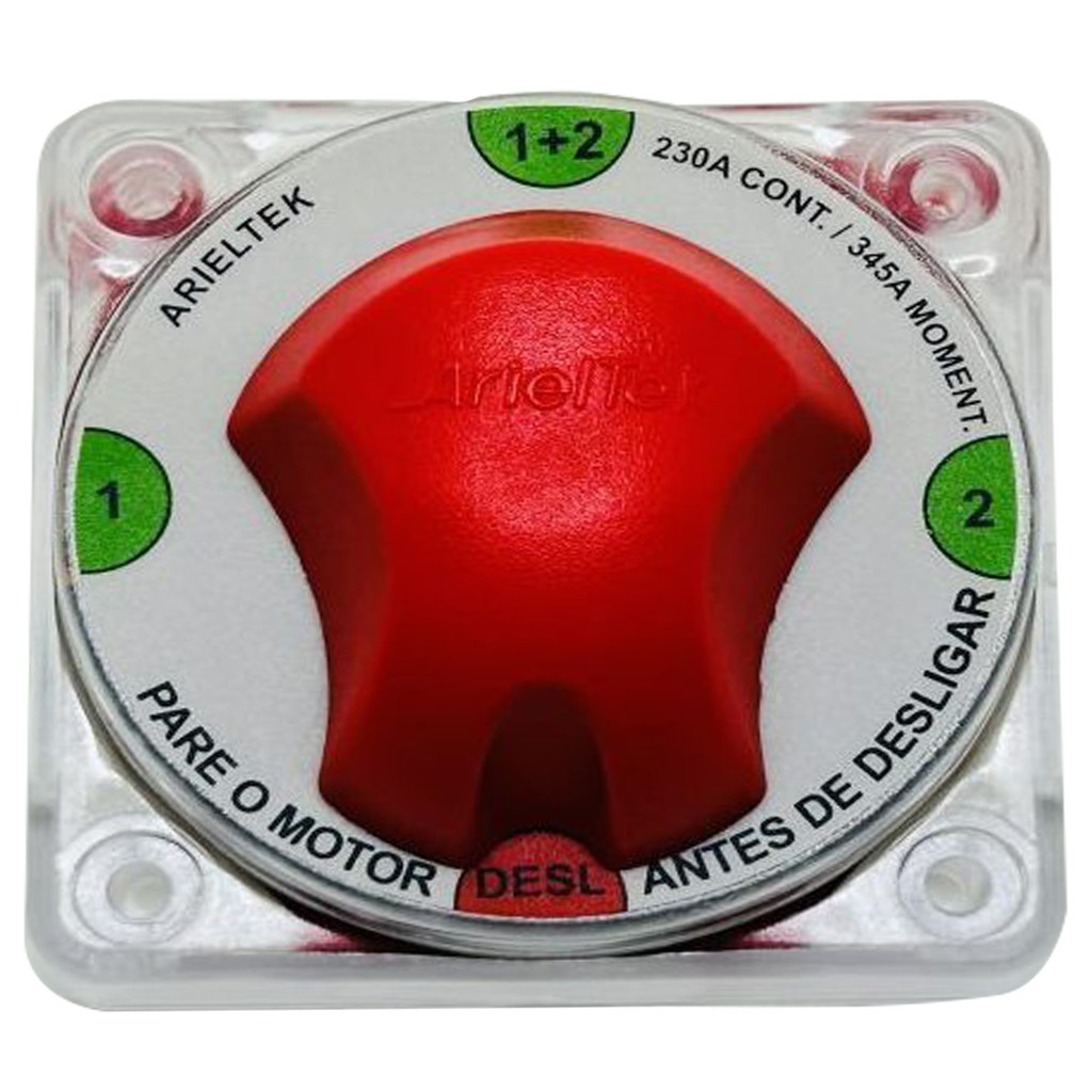 Chave Seletora Geral De 2 Baterias 4 Posições 345a C/ Led