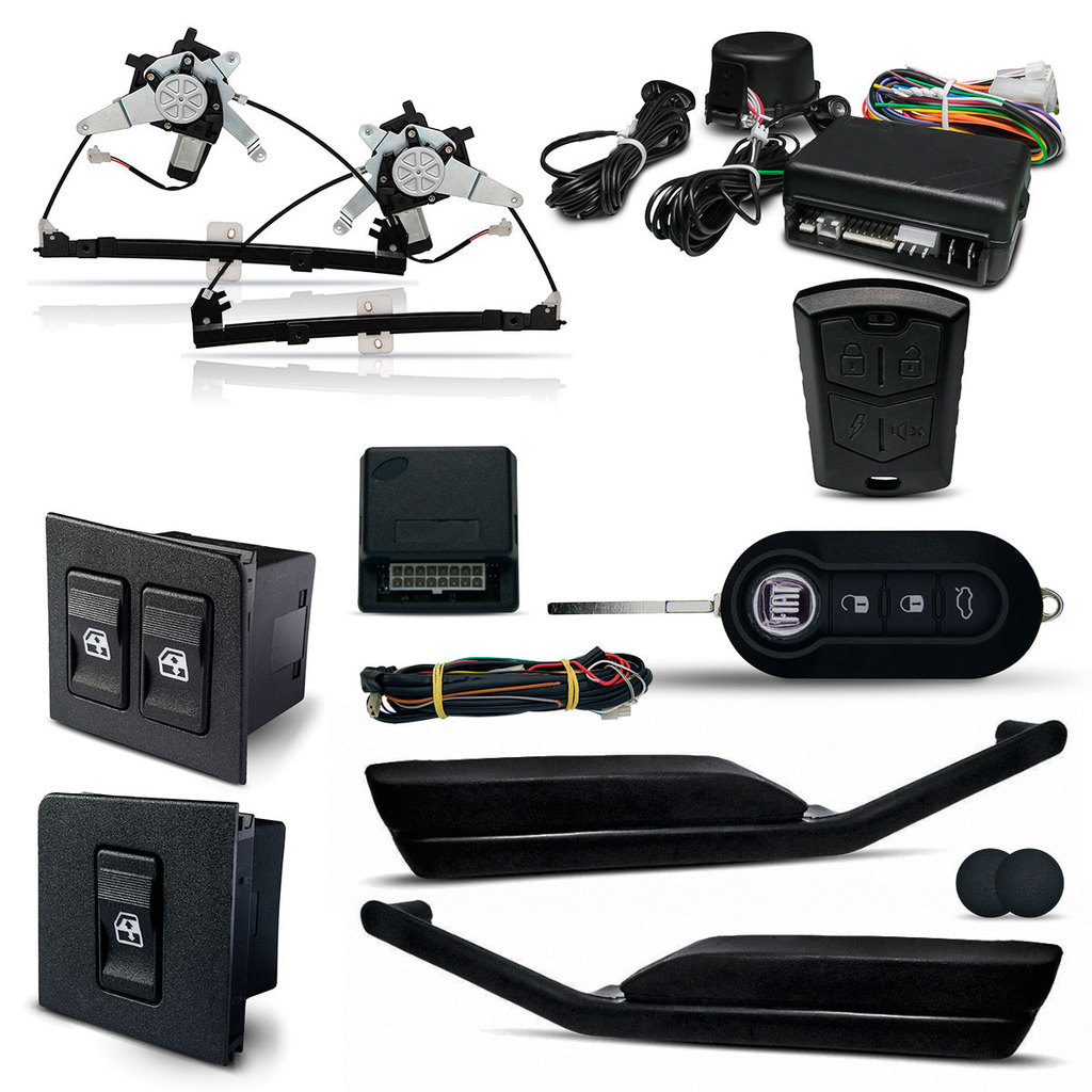 Kit Vidro Eletrico + Alarme C/chave Uno 2P 85/03 Inteligente