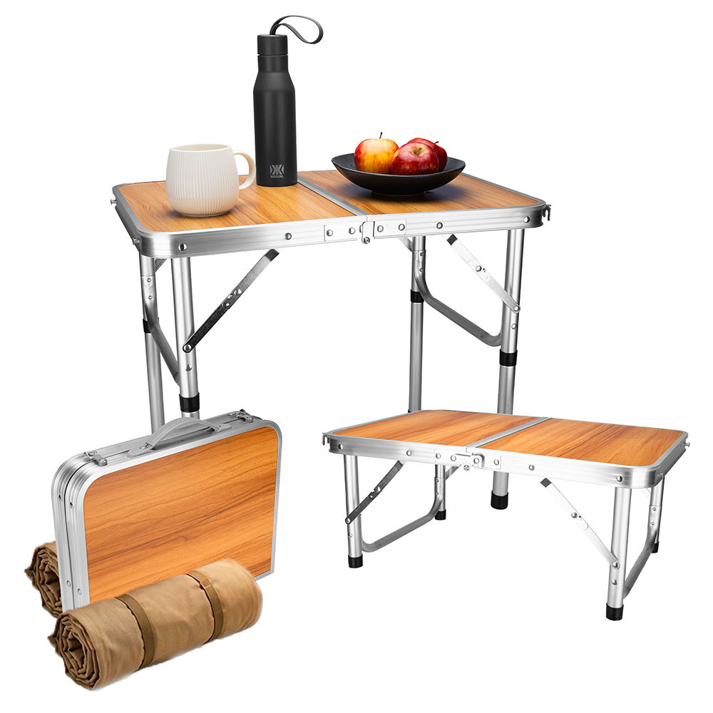Mesa Dobrável Portátil Camping Praia Artiko Fold 60x40cm Regulável