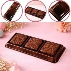 10 CAIXA P/ 3 DE PÃO DE MEL EMBALAGEM CHOCOLATE BWB 14336