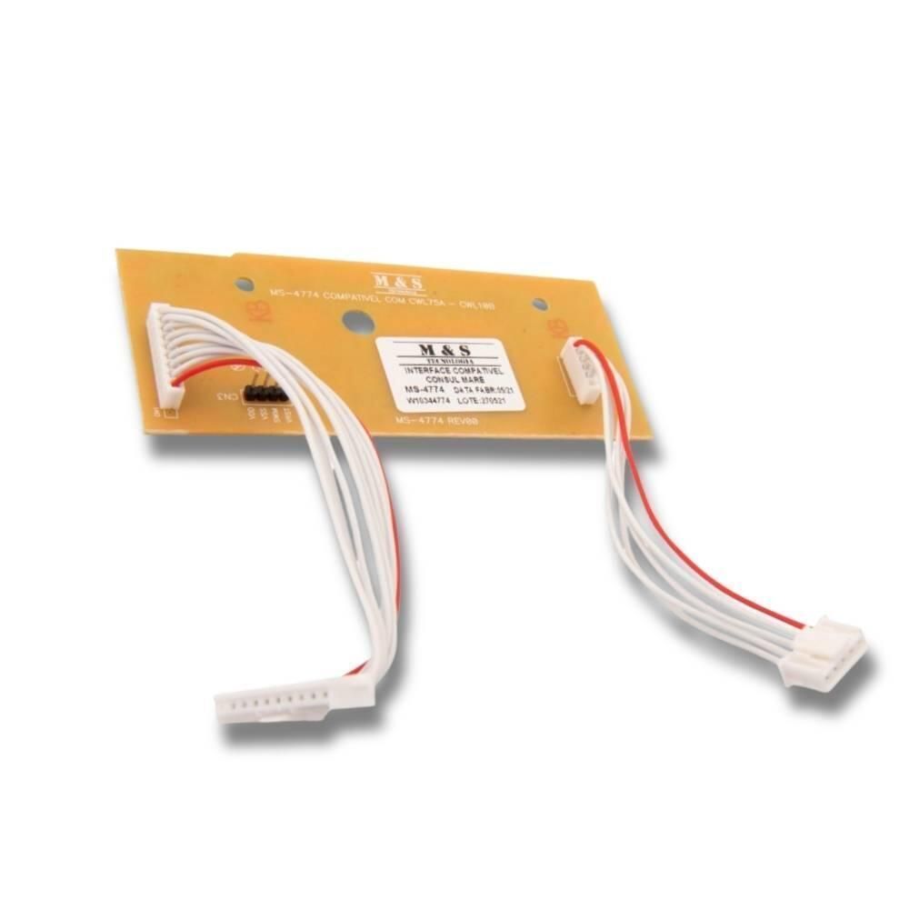 Placa interface compatível com lavadoras Consul Maré CWL75A e CWL10B - Bivolt