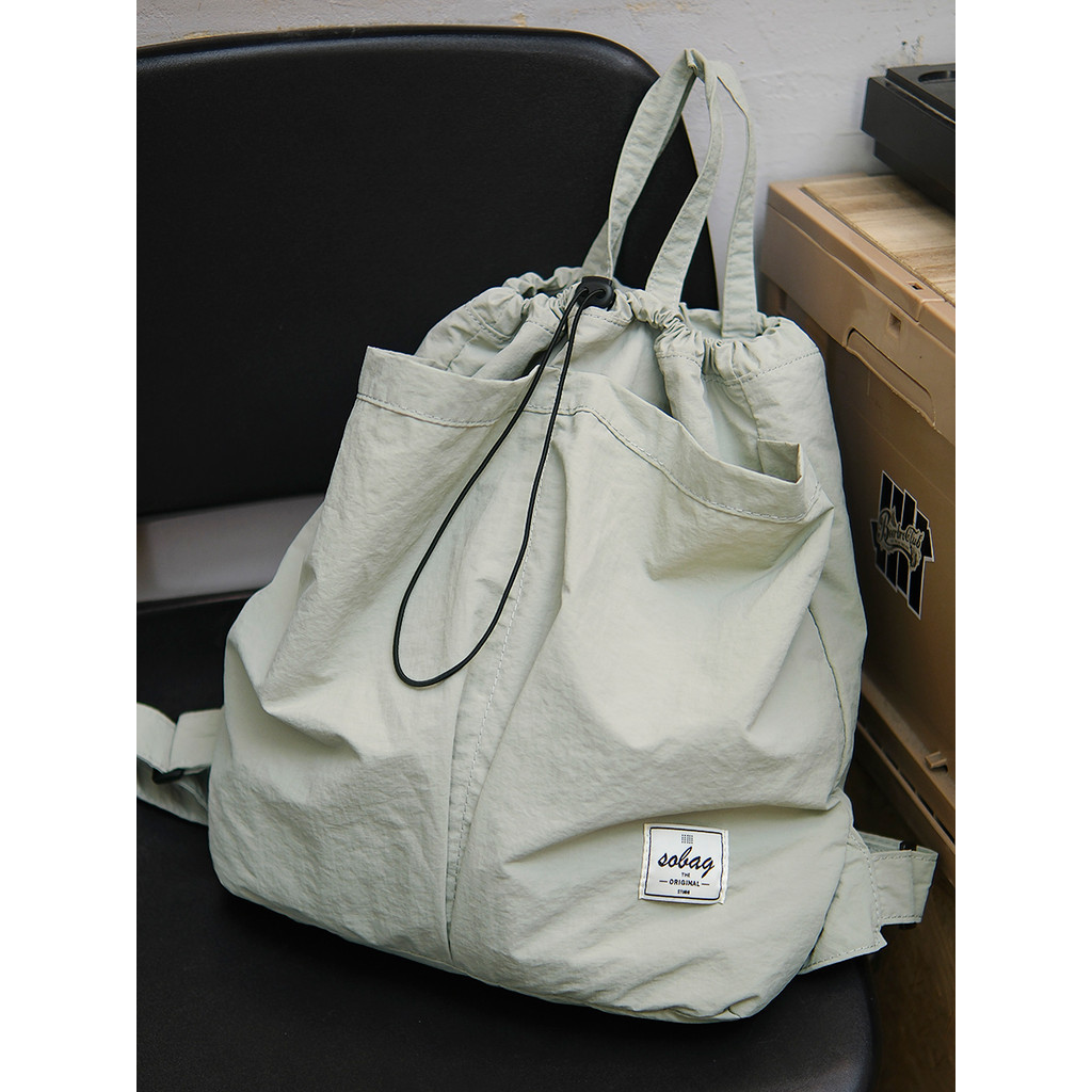 Sobag japonês Casual à prova dwaterproof água náilon pano mochila feminina preguiçoso Unisex grande capacidade estudante