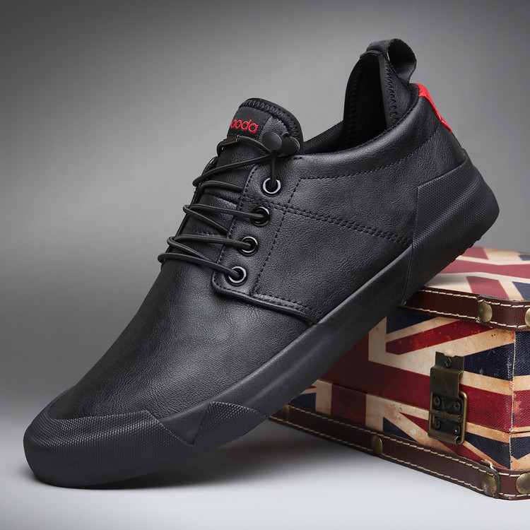 2026 Baoda sapatos masculinos primavera outono sapatos da moda sapatos casuais na moda sapatos de couro macio tênis inve