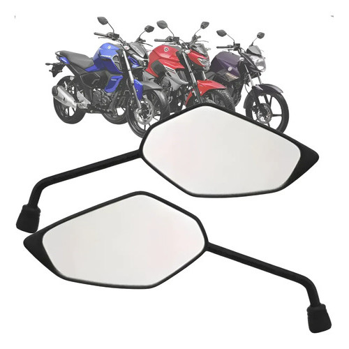 Par Retrovisor Fz15 Xtz Ybr Factor Fazer Lander 125 150 250