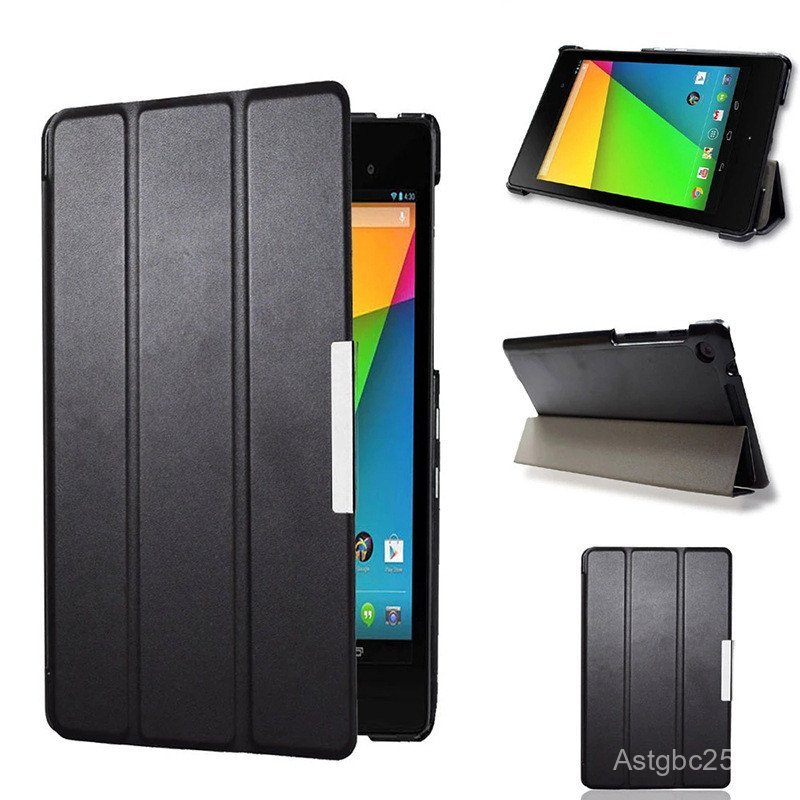 Em estoque, adequado para o tablet Google Nexus 7 FHD, capa de couro para Nexus7, capa protetora.