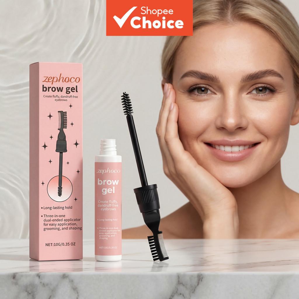 Gel Modelador de Sobrancelhas 10g – Fórmula com Glicerina e Propilenoglicol, Tudo-em-Um para Modelar e Preencher,