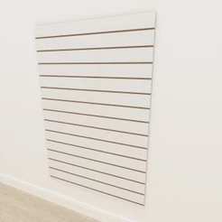 Expositor mdf painel canaletado 180x120 Branco kit painel canelado painel mdf loja E-nichos