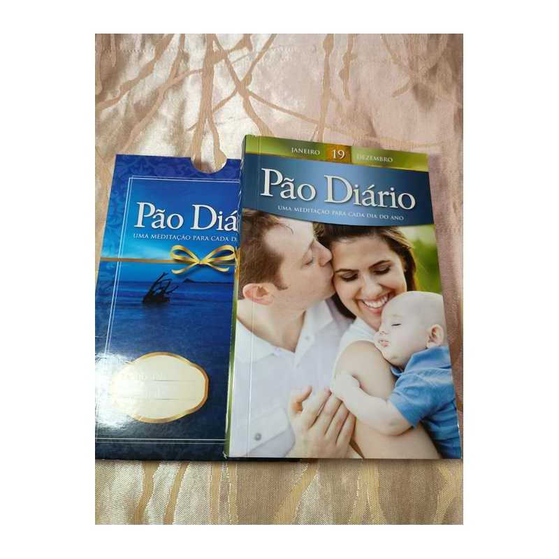 Box+livro Pão Diário Uma Meditação para Cada Dia do Ano autor Publicações Pão Diario