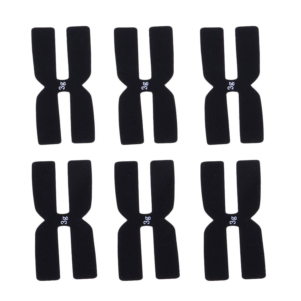 [reyalxaxg] 6 Pçs/Set Raquete De Tênis Peso E Tiras De Equilíbrio Balanceador De Em Forma De Barra De Silicone 3g