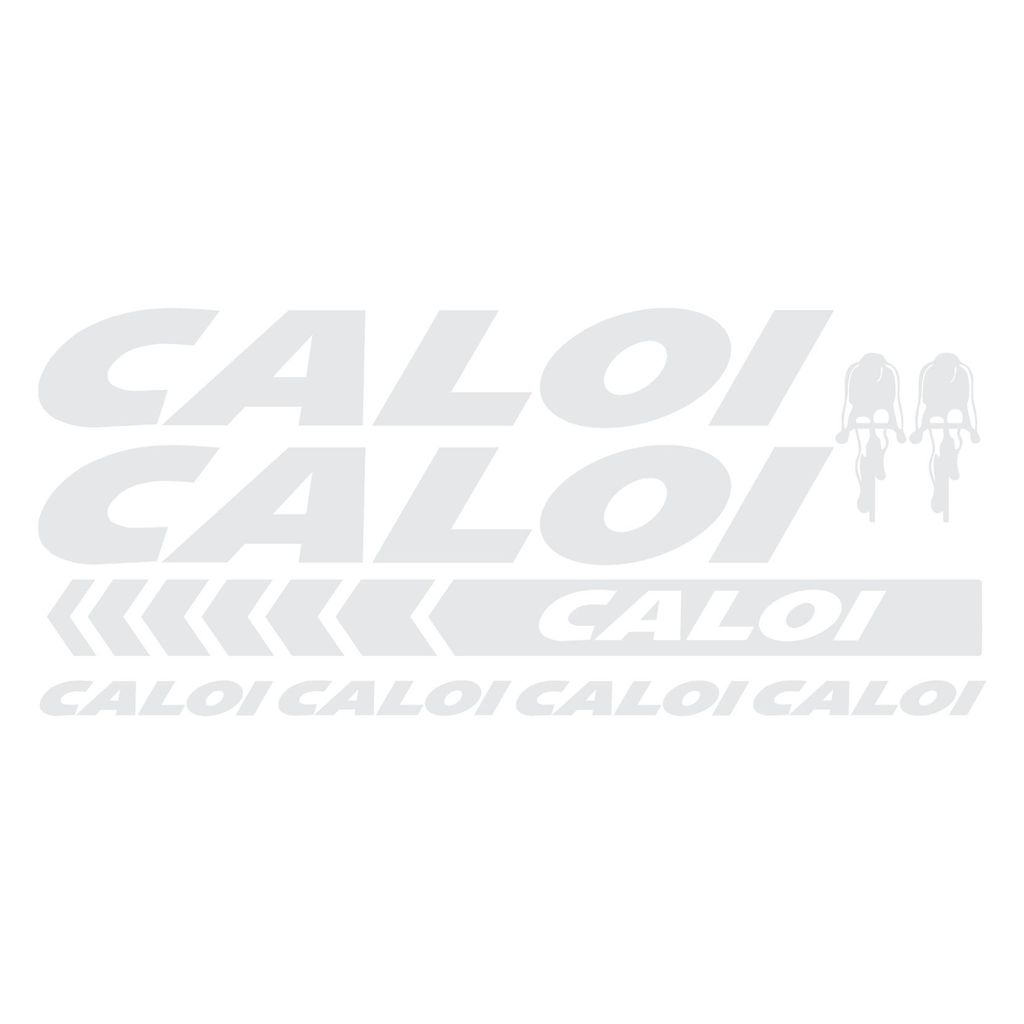 Adesivo de Quadro Caloi Branco Bicicleta Mountain Bike Plotter