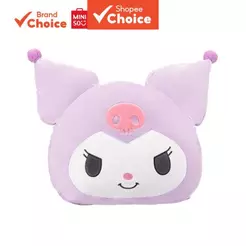 MINISO sanrio personagens série - travesseiro de pelúcia confortável e ultramacio da kuromi, pequena diaba, 40cm x 35cm