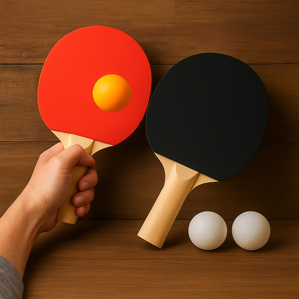 Kit Ping Pong Completo 2 Raquetes Madeira Rede Suportes Mesa Jogadores Lazer Esportivo Diversão