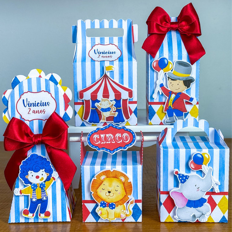 PEGUE E MONTE CIRCO -  Personalizados Circo Menino - kit festa - lembrancinha - aniversário