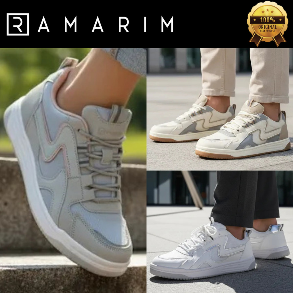 Tênis Sneakers Feminino Ramarim Street Urban Moderno Dia a Dia Confortável Maleável Casual Original