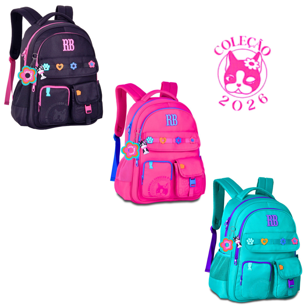 Mochila de Costas Rebecca Bonbon Flower-Clio Style em Oferta na Shopee