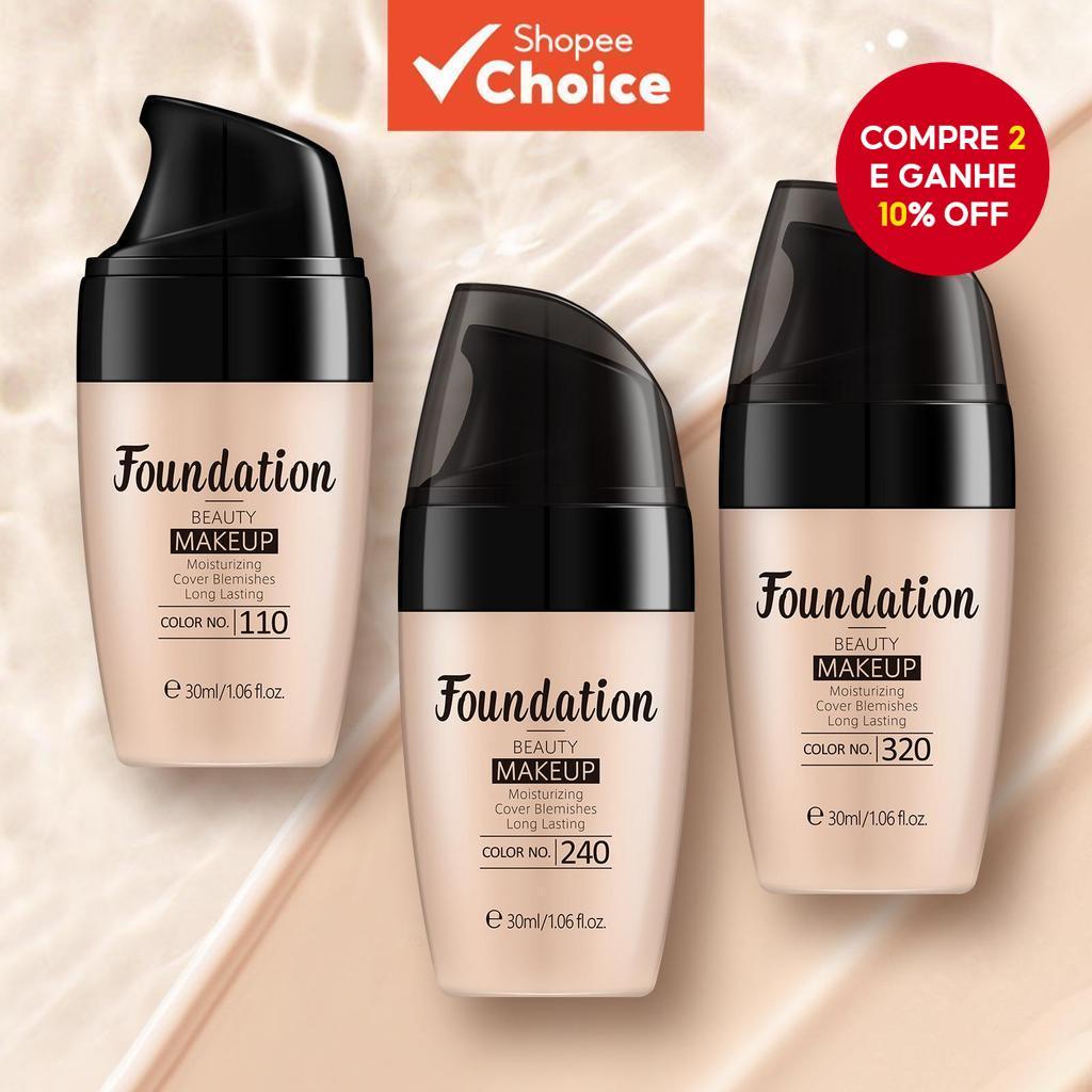 Brightening Base Cosmética Hidratante E Fundação Natural Delicada Corretiva De Poros Clareamento em Oferta na Shopee