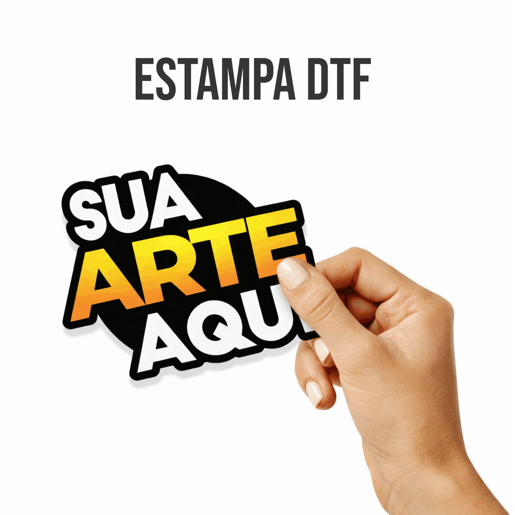 Aplique DTF para Tecidos com Logo — Fácil com Ferro, Entrega Rápida Aplique DTF para Tecidos com Logo — Fácil com Ferro, Entrega Rápida