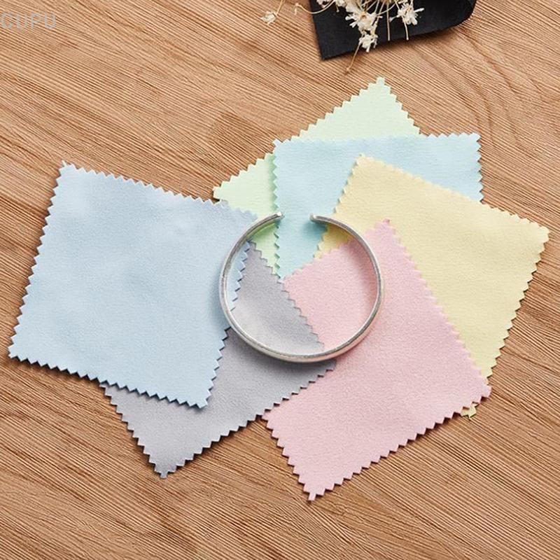 [CU] Pano De Polimento De Limpeza De Cores 8x8cm Macio De Ferramentas De Joias * 100 PH