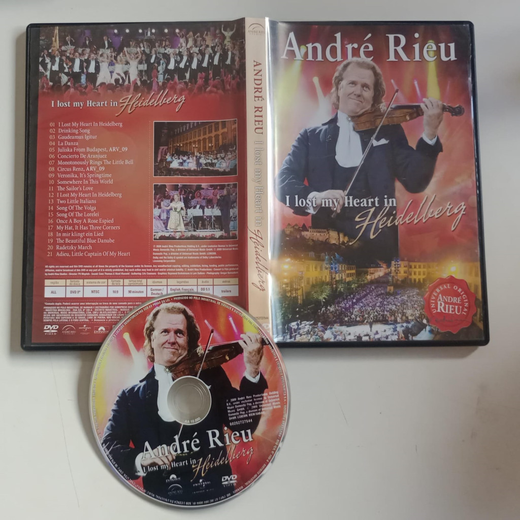 DVD ANDRÉ RIEU - I LOST MY HEART IN HEIDELBERG editora