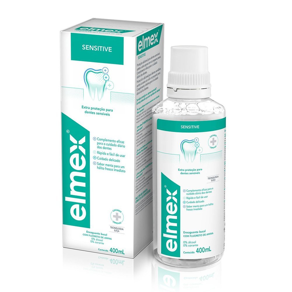 Detalhes do Enxaguante Bucal Elmex Sensitive 400ml
