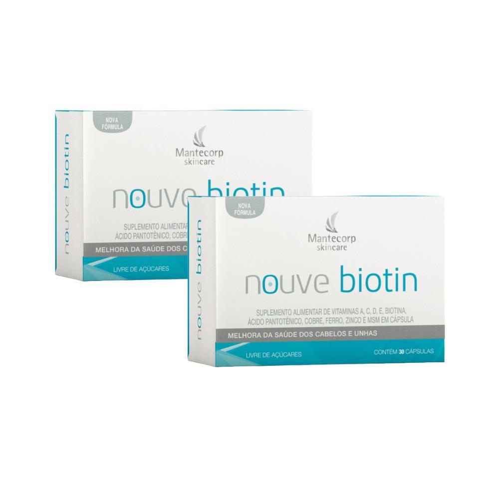 Kit  c/ 2  Nutracêutico Nouve Biotin - 60 capsulas em Oferta na Shopee