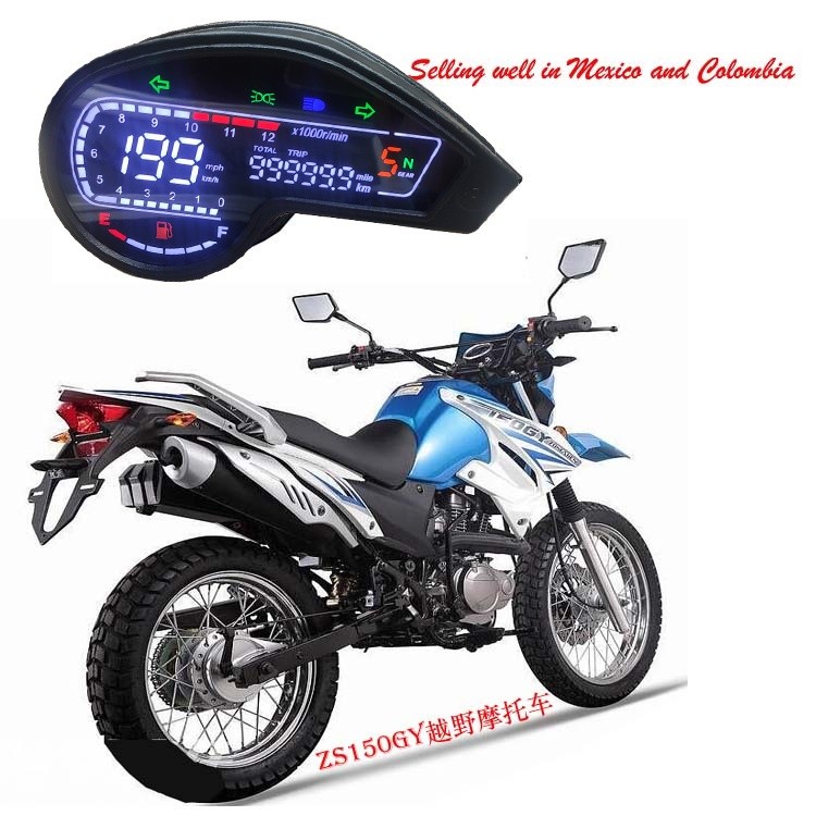 Medidor LCD Digital Para Honda NXR125 NXR150 bros brisa 125 150 2003-2014 Xr250 Crm250 Baja250 XTZ125 Odômetro Velocímet