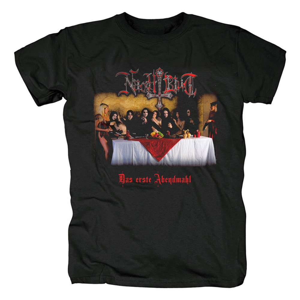 Music.Soul Camiseta Unissex Nachtblut Melódico Black Metal Estampada Oversized Redonda Premium Estilosa Confortável