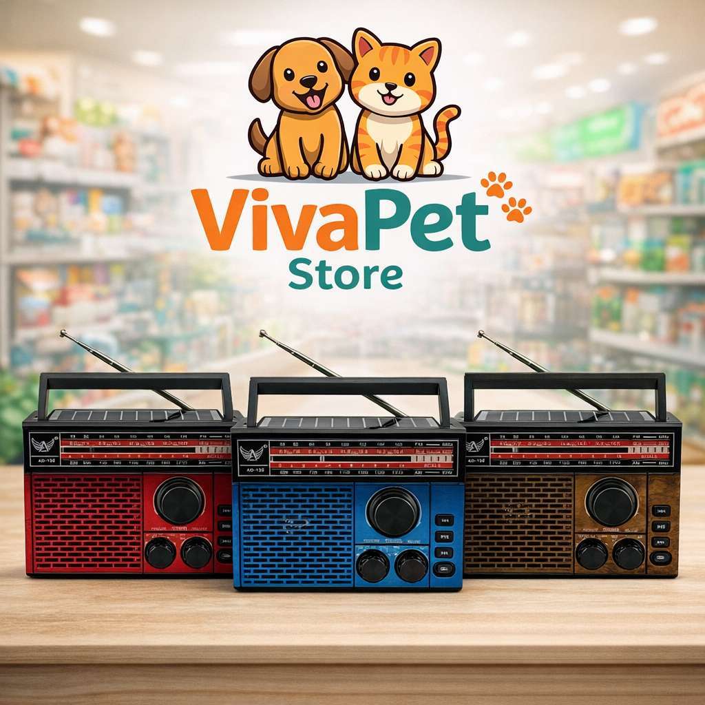 Rádio Retrô AD-230 com Bluetooth, Solar, USB, TF, AM/FM/SW, Lanterna e Alça – Caixa de Som Recarregável Multifunção