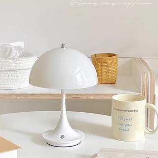 Luminária de Mesa Nórdica Criativa Dinamarquesa, Luz de Ambiente para Quarto e Cabeceira, Recarregável, Portátil, Vintag