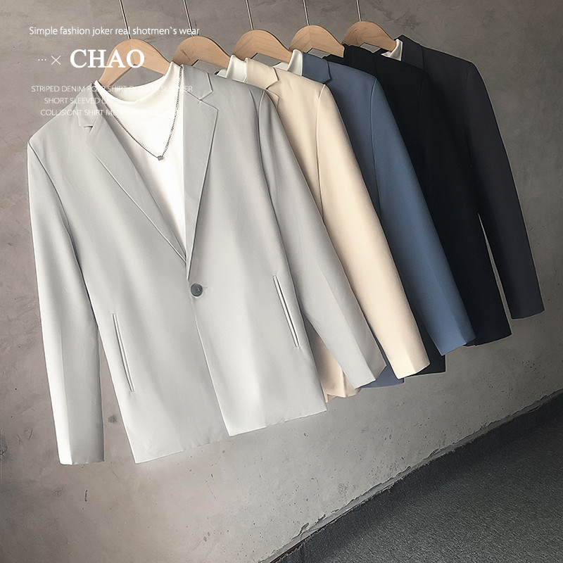 Blazer Casual masculino rufião bonito terno High-End topo de negócios Formal Wear versão coreana na moda luz estilo madu