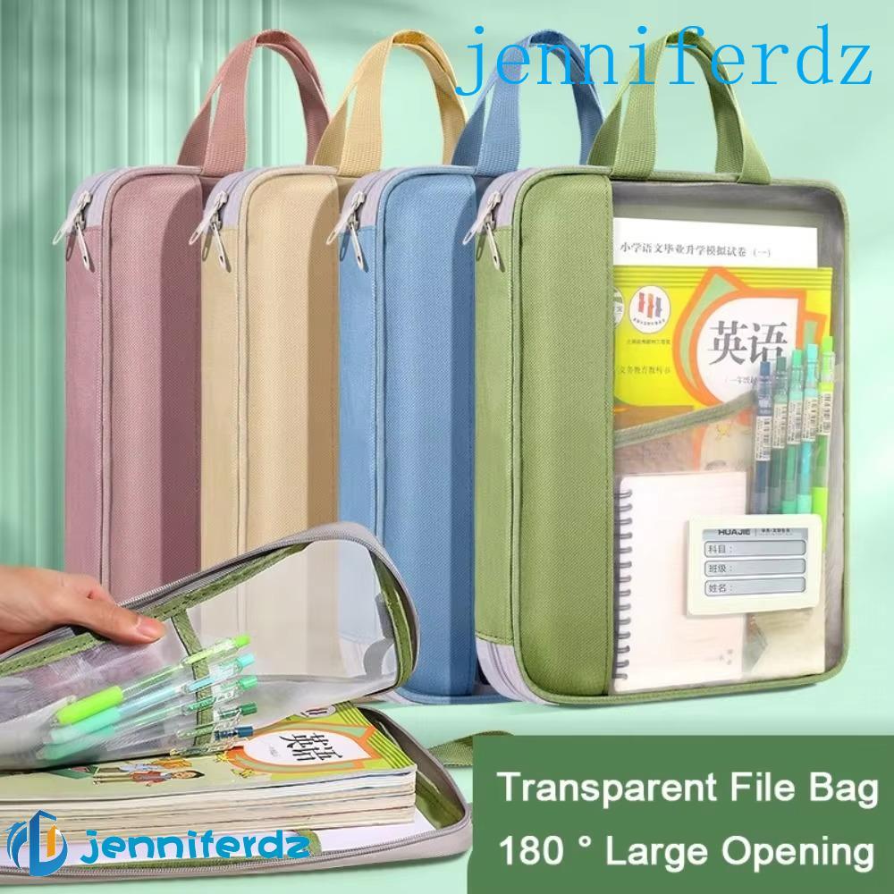 Bolsa Para Documentos AJENNIFER A4 , De Arquivo Transparente De Grande Capacidade Com Abertura , Multifuncional