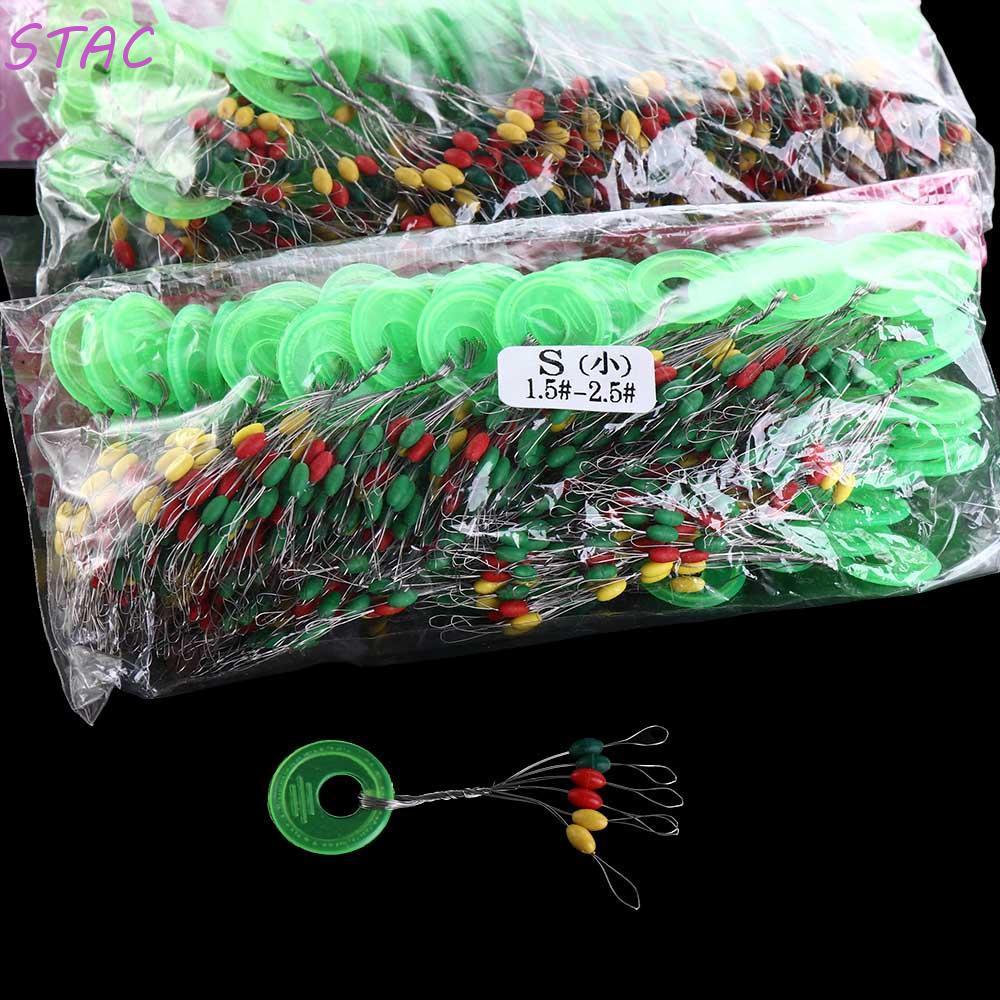 STAC 600pcs Oval Float Bobber Stopper Floats Bal Mini S/M/L Rolha De Pesca Linha Equipamento Beans
