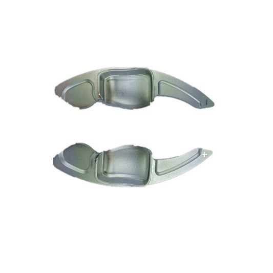 Prata Alumínio Volante Paddle Extensão Shift Paddles Adesivo Decoração Para VW Golf MK6 GTI R20 Scirocco CC