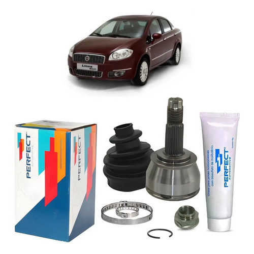 Kit Junta Homocinética Fiat Linea 1.9 2009 A 2010 Kjh0130