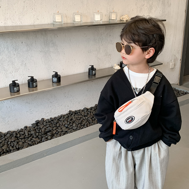 Crianças saco de peito versão coreana menino cintura saco moda bebê Casual moda Outing saco do mensageiro menina mudança