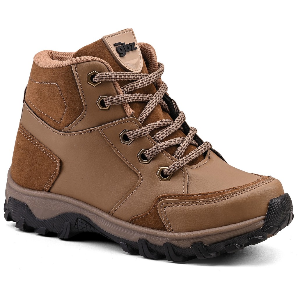 Bota Infantil Gibizinho Adventure Menino Whisky Coturno