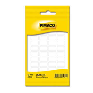 Etiqueta adesiva Q-916 retangular branca Pimaco em Oferta na Shopee
