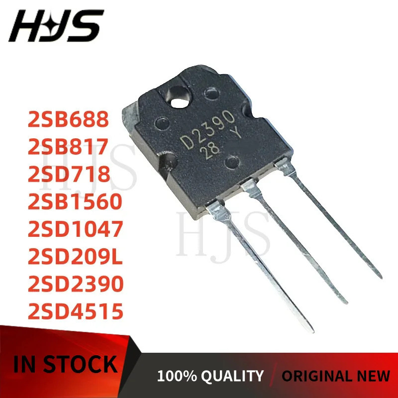 5 Pcs 2SD718 2SB688 2SD2390 2SB1560 2SB817 2SD1047 2SD209L 2SD4515 D718 B688 D2390 B1560 B817 D1047 D209L D4515 TO-3P No