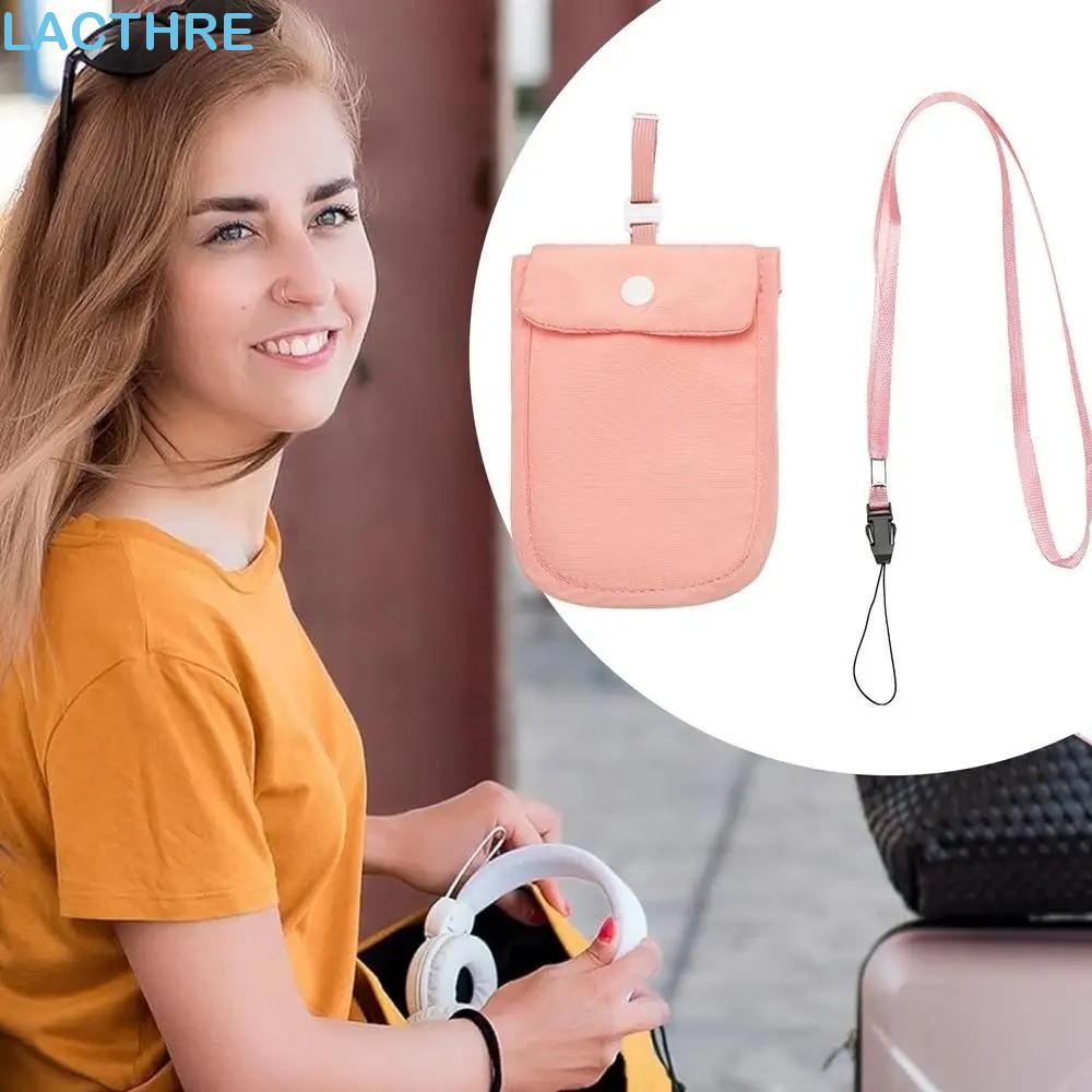 Carteira De Sutiã Oculta LACTHRE , Bolsa De Moedas De Lingerie Segura Antirroubo , Viagem Secreta Portátil Com Fecho De 