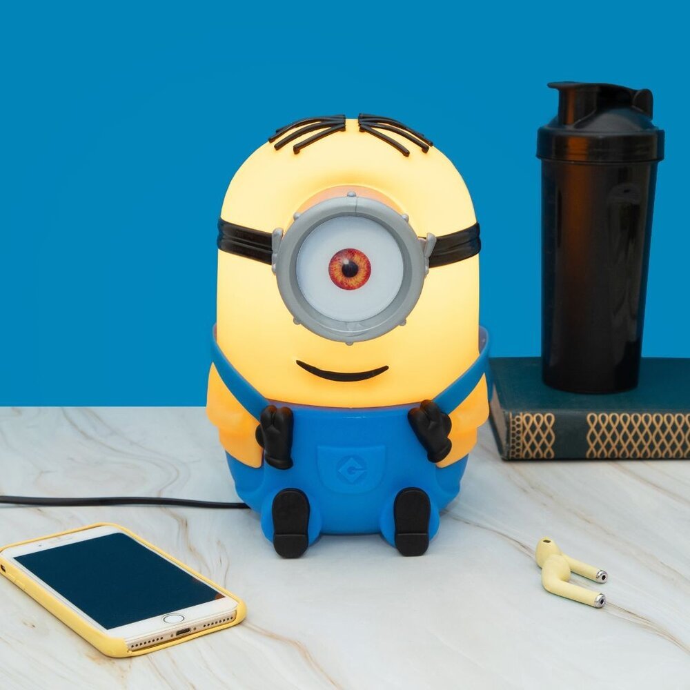 Luminária 3D Minion Stuart Universal LED Bivolt Abajur Infantil Decoração Geek