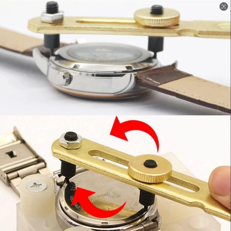 Abridor de tampa traseira de relógio grande com duas garras, ferramenta de reparo de relógios em Oferta na Shopee