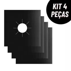 Kit Protetor Para Boca de Fogão Antiaderente Reutilizavel Fogão Protetor Capa Liner Fogão
