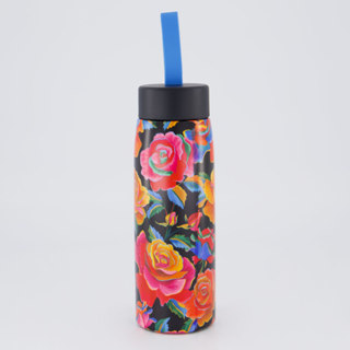 Garrafa Farm Rosas Pintadas 500ml Preta em Oferta na Shopee
