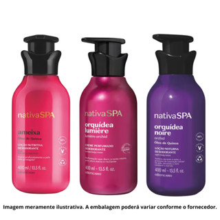 Kit Nativa Spa com 3 Cremes Corporais Hidratantes 400ml em Oferta na Shopee