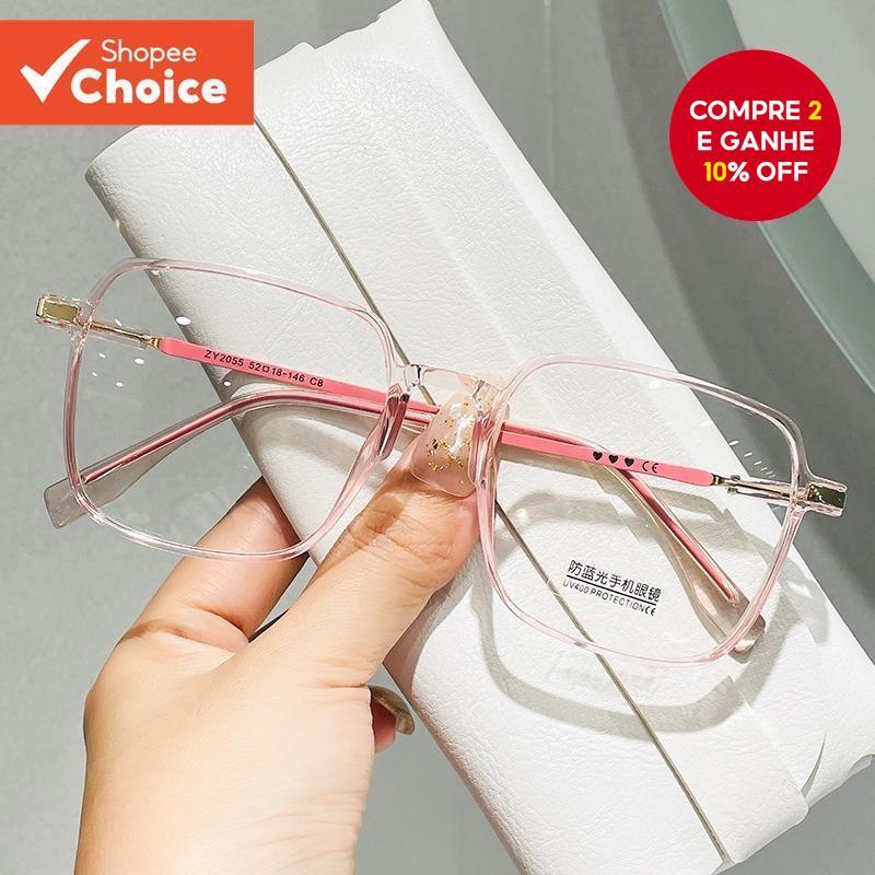 Óculos Ovais Anti-Radiação-De Computador Com Bloqueio De Luz Azul Para Mulheres em Oferta na Shopee