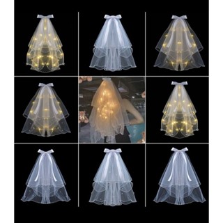 Véu de Noiva Iluminado com LED – Ideal para Despedida de Solteira, Chá de Lingerie e Festas em Oferta na Shopee