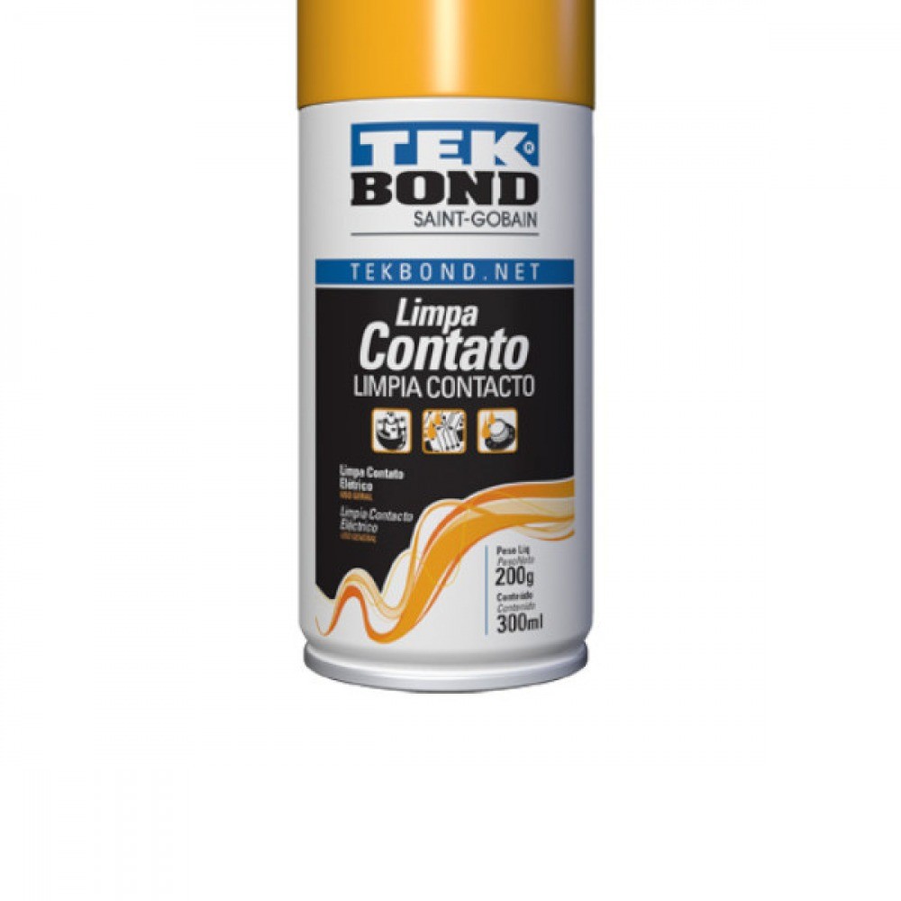 Detalhes do Limpa contato para elétricos tipo spray com 300 ml - TEKLIMP-300 - TekBond