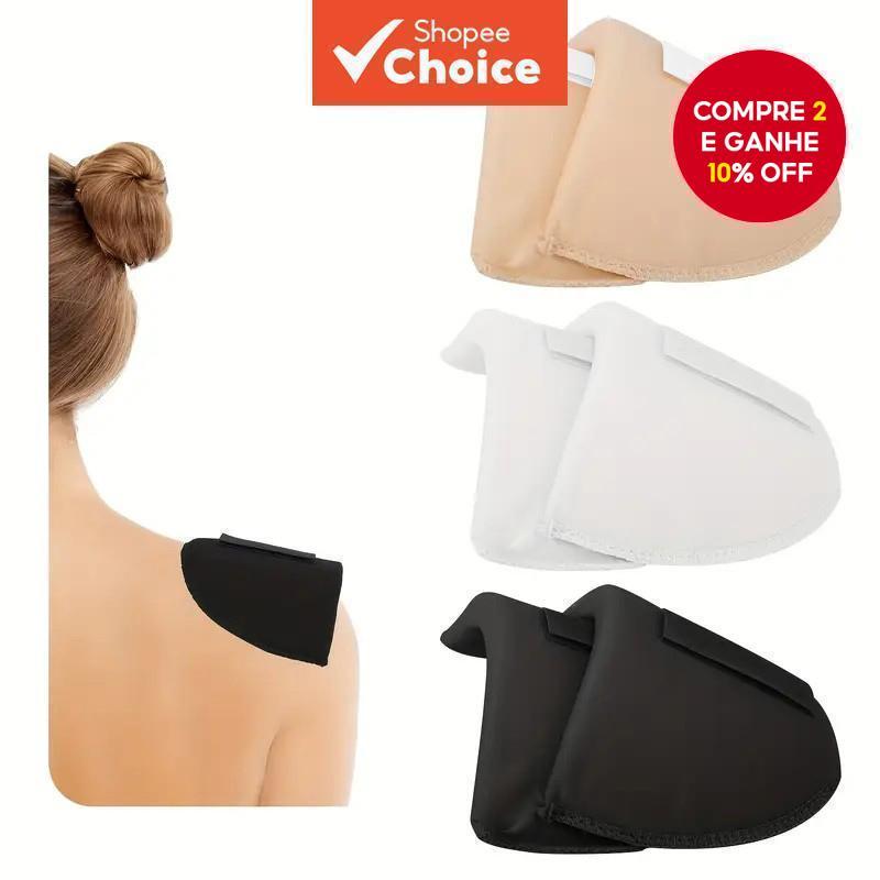 6 almofadas de ombro macias, respiráveis e grossas para mulheres - design elegante com tema atlético, versátil para em Oferta na Shopee