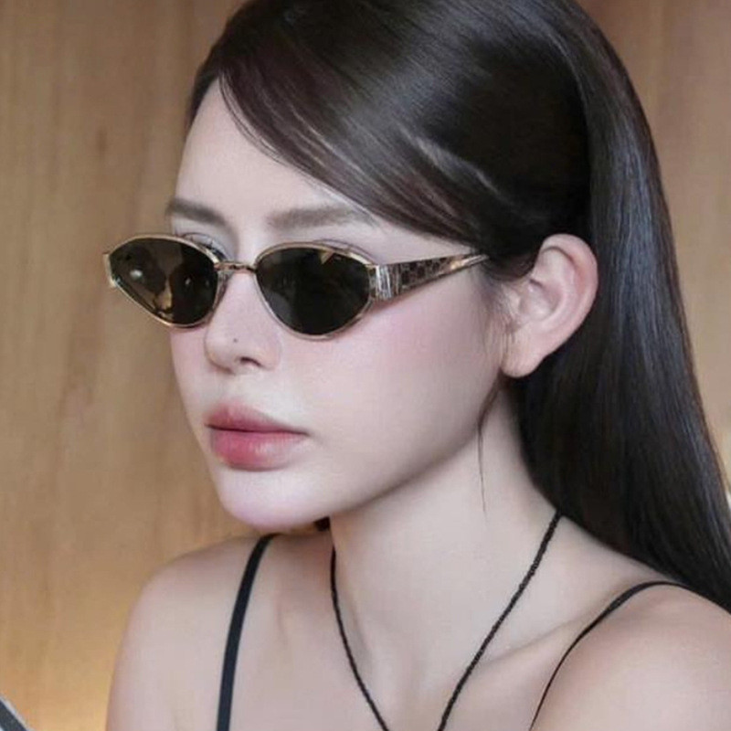 Óculos de Sol Ovais da Moda 2026 Novos Óculos de Sol Femininos de Alta Qualidade Proteção Solar Moderna Óculos de Sol Fo
