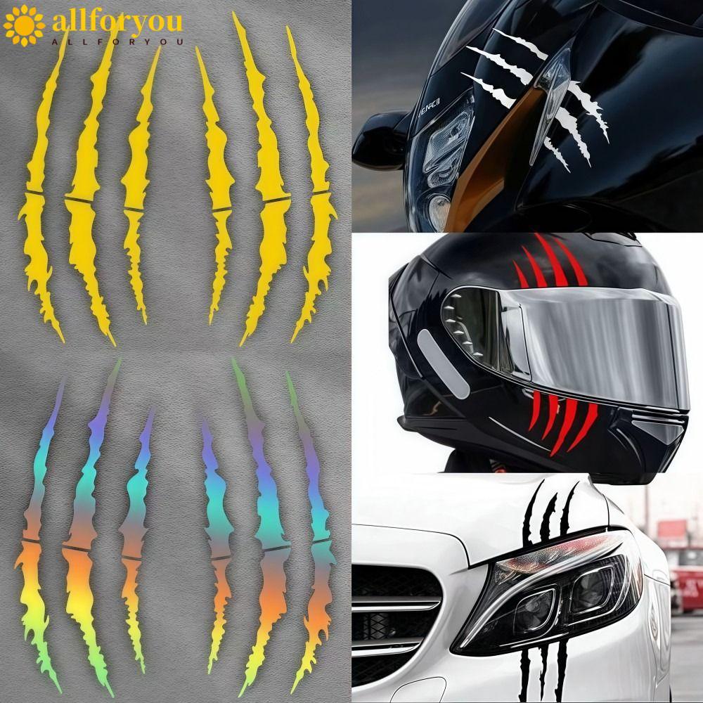 ALLFORYOU1 Adesivos De Motocicleta , Capacete DIY Com Garra De Demônio Vinil Para Carro Cobrindo Arranhões em Oferta na Shopee